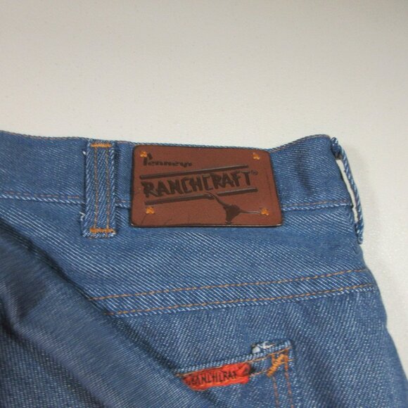 Vintage JC Penney RanchCraft mens dark wash straight leg jeans 36x32 EUC USA - Picture 11 of 13